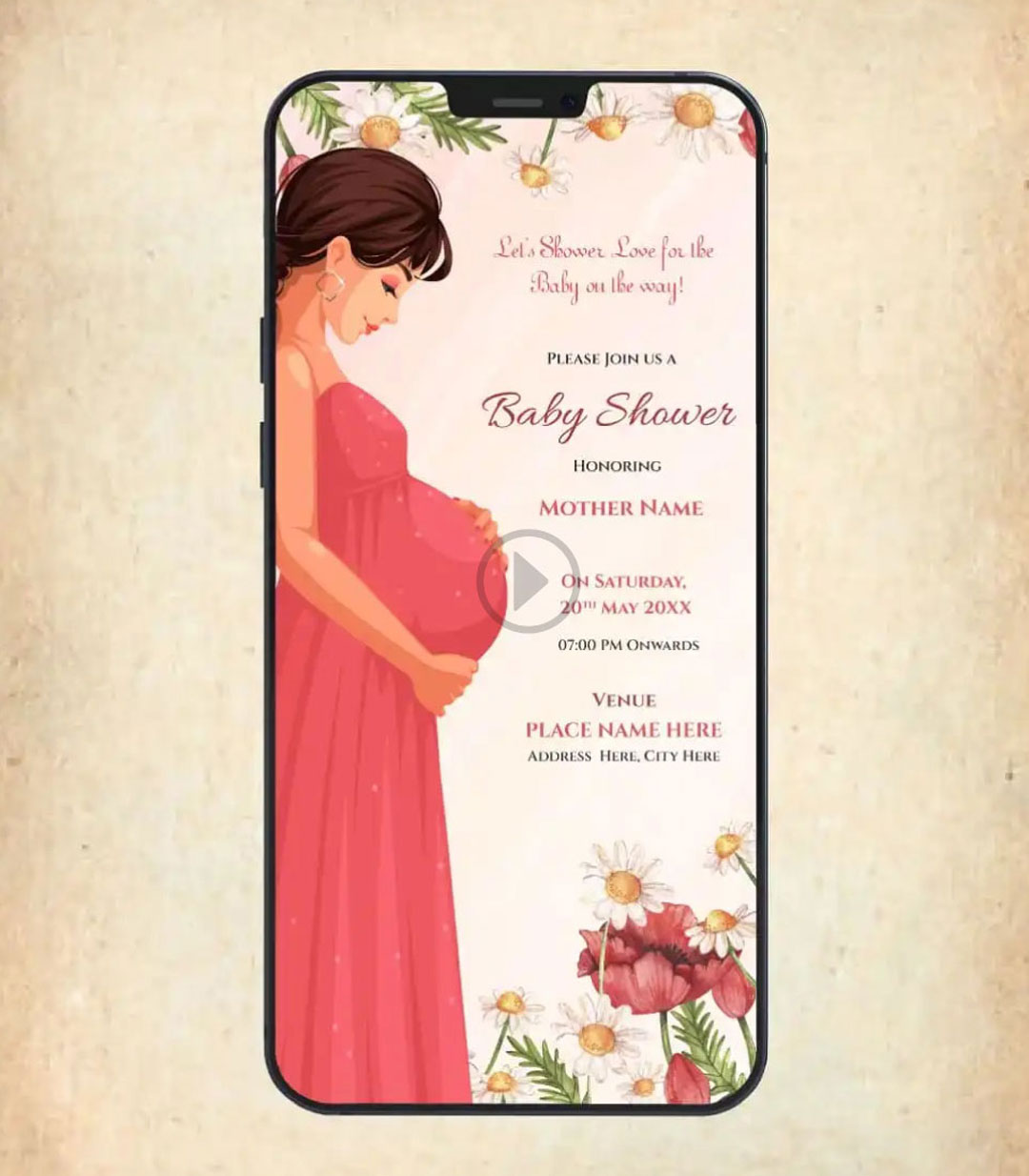 Baby Shower Invitation Video - Animated Baby Shower Invitation Video