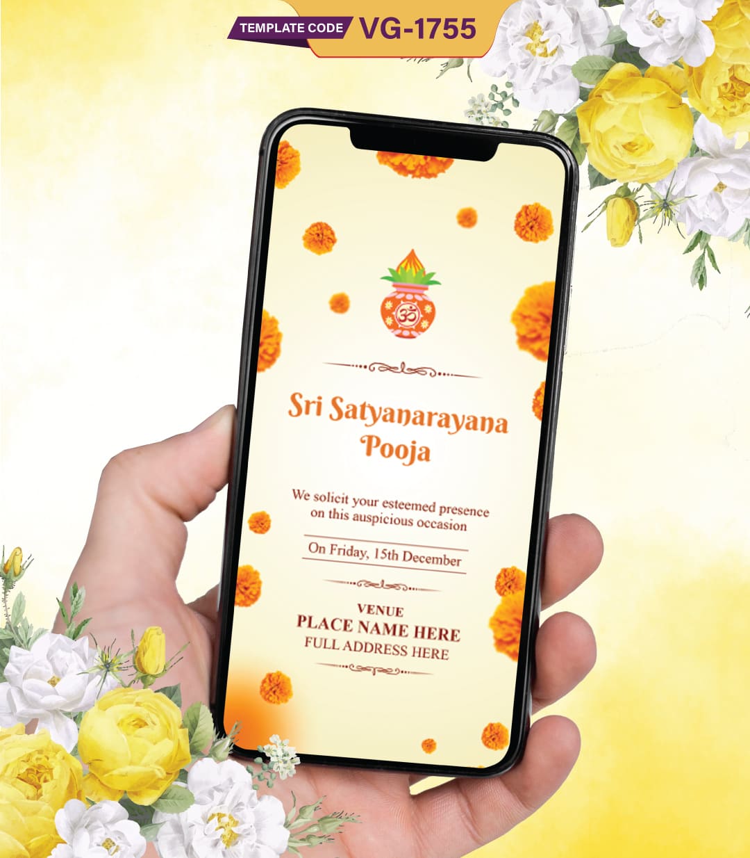 Sri Satyanarayan Invitation