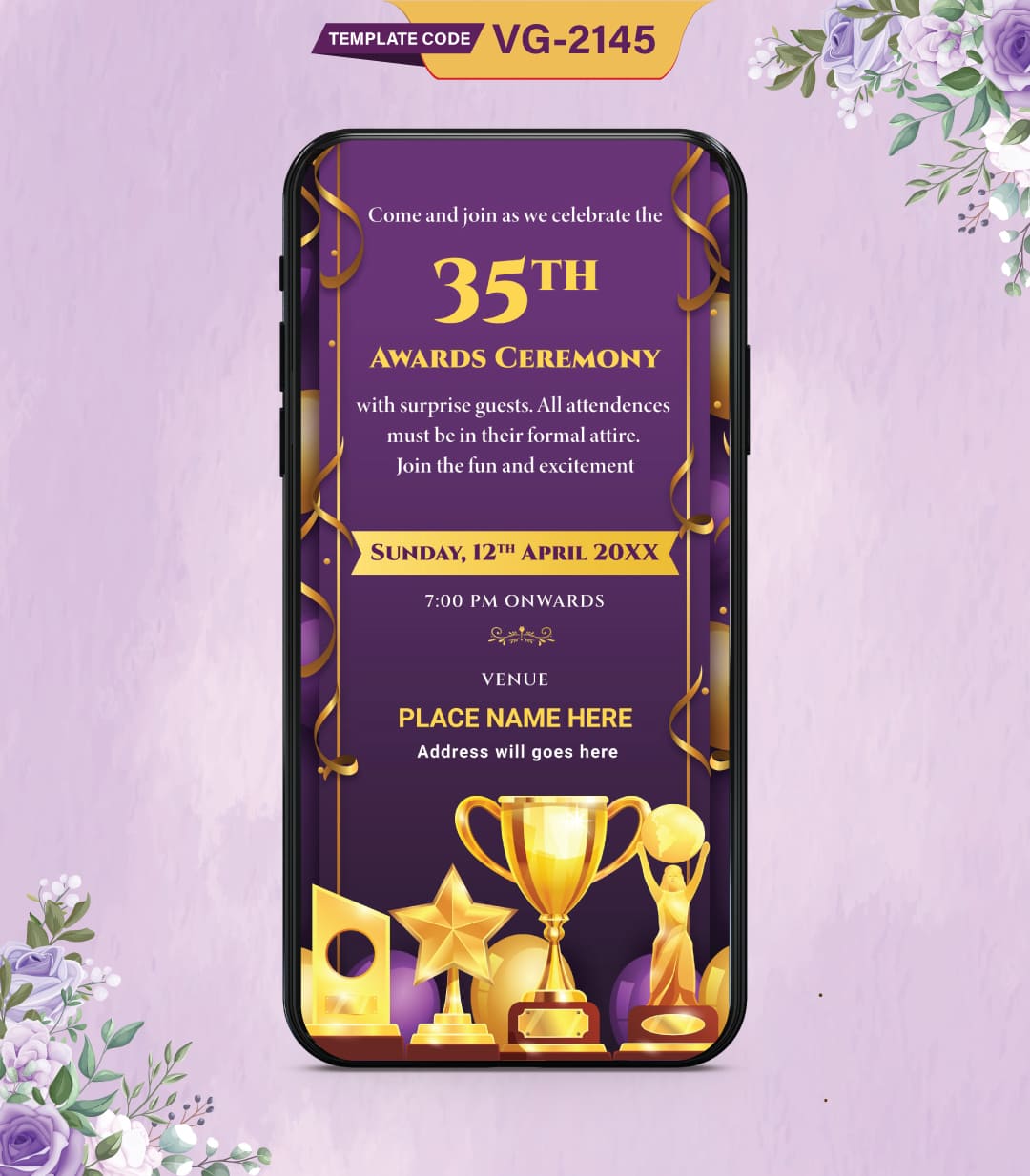 35th Awards Ceremony Invitation Card