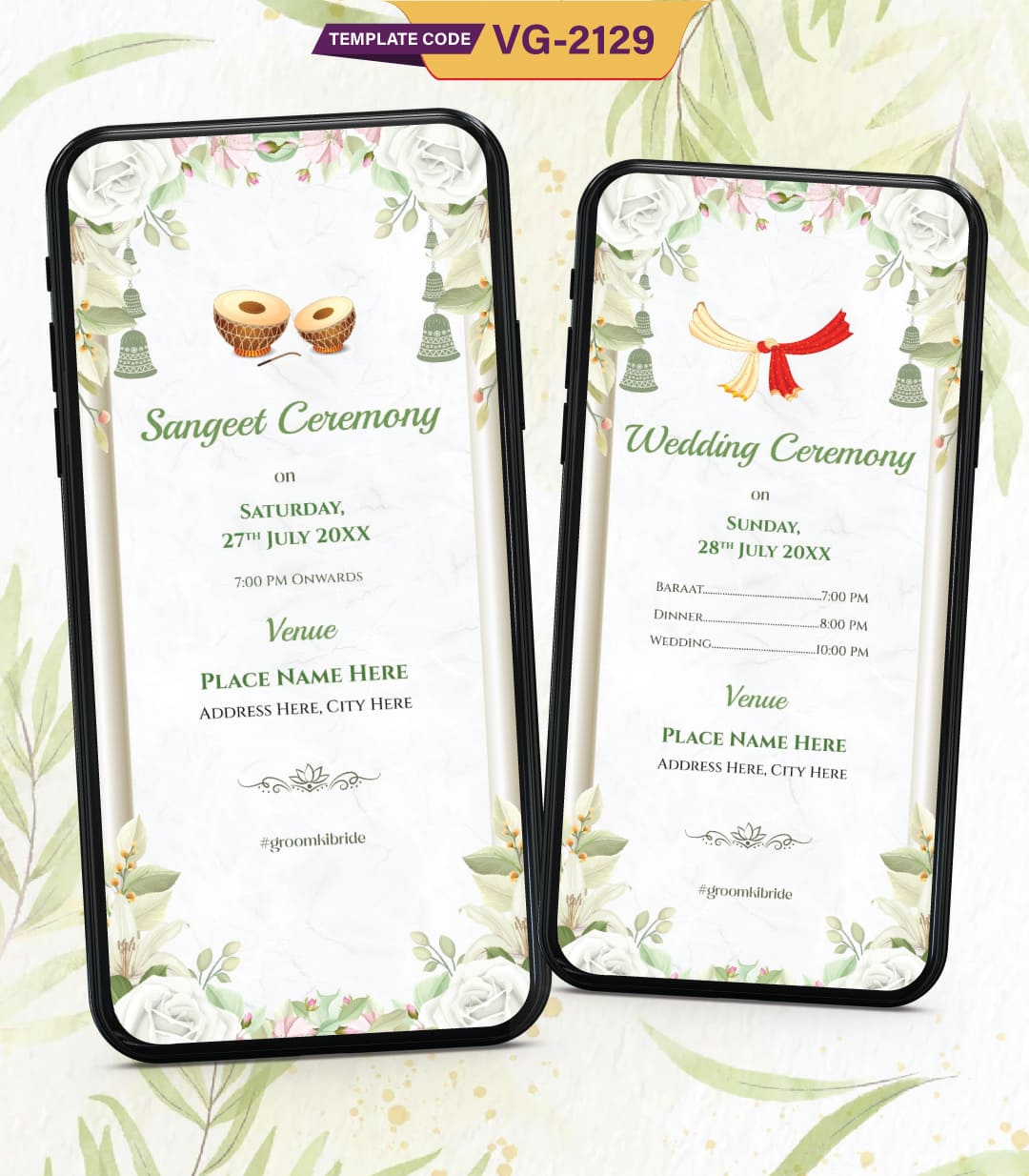 Cartoon Wedding Invitation Save The Date Card