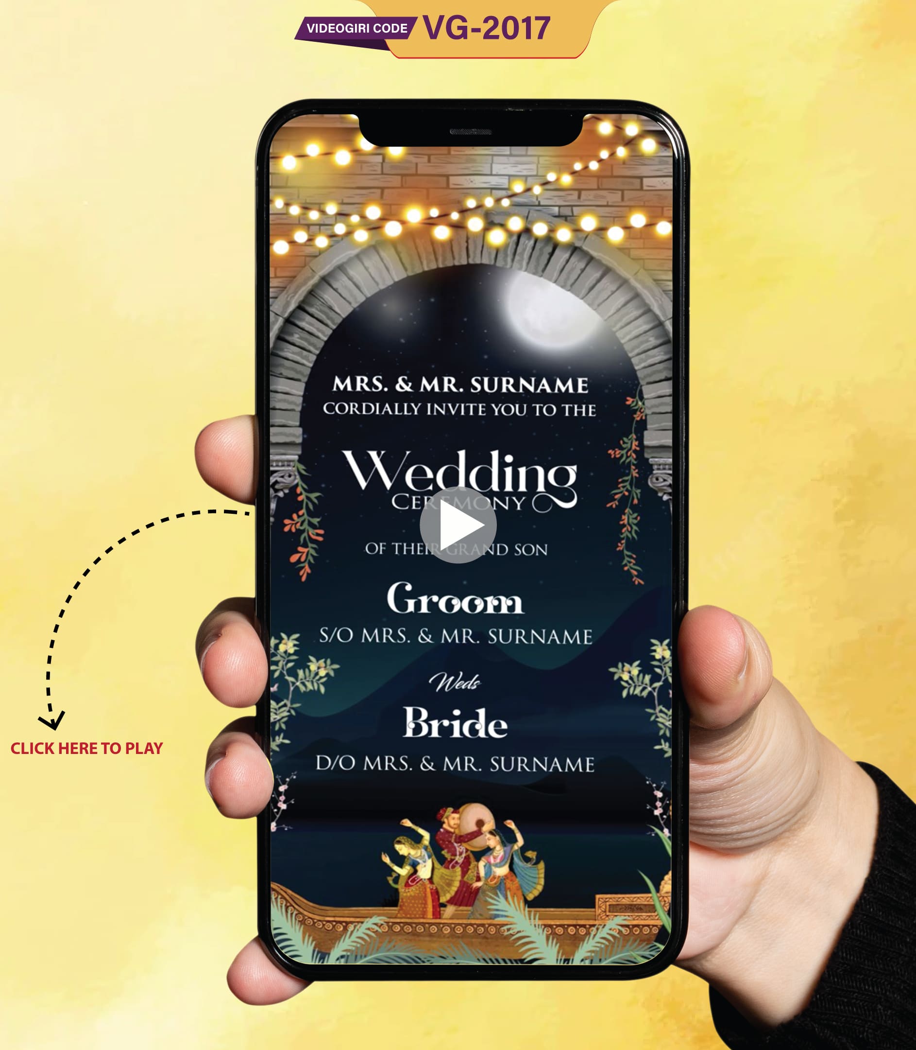 Mughal Theme E-Wedding Invitation Video