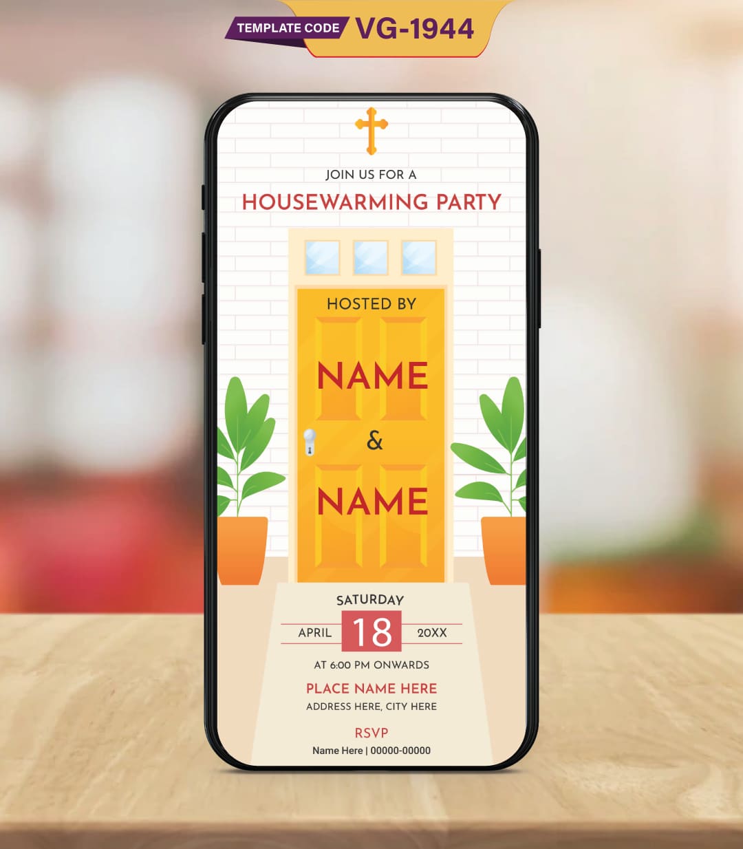 Christian Housewarming Invitation Template