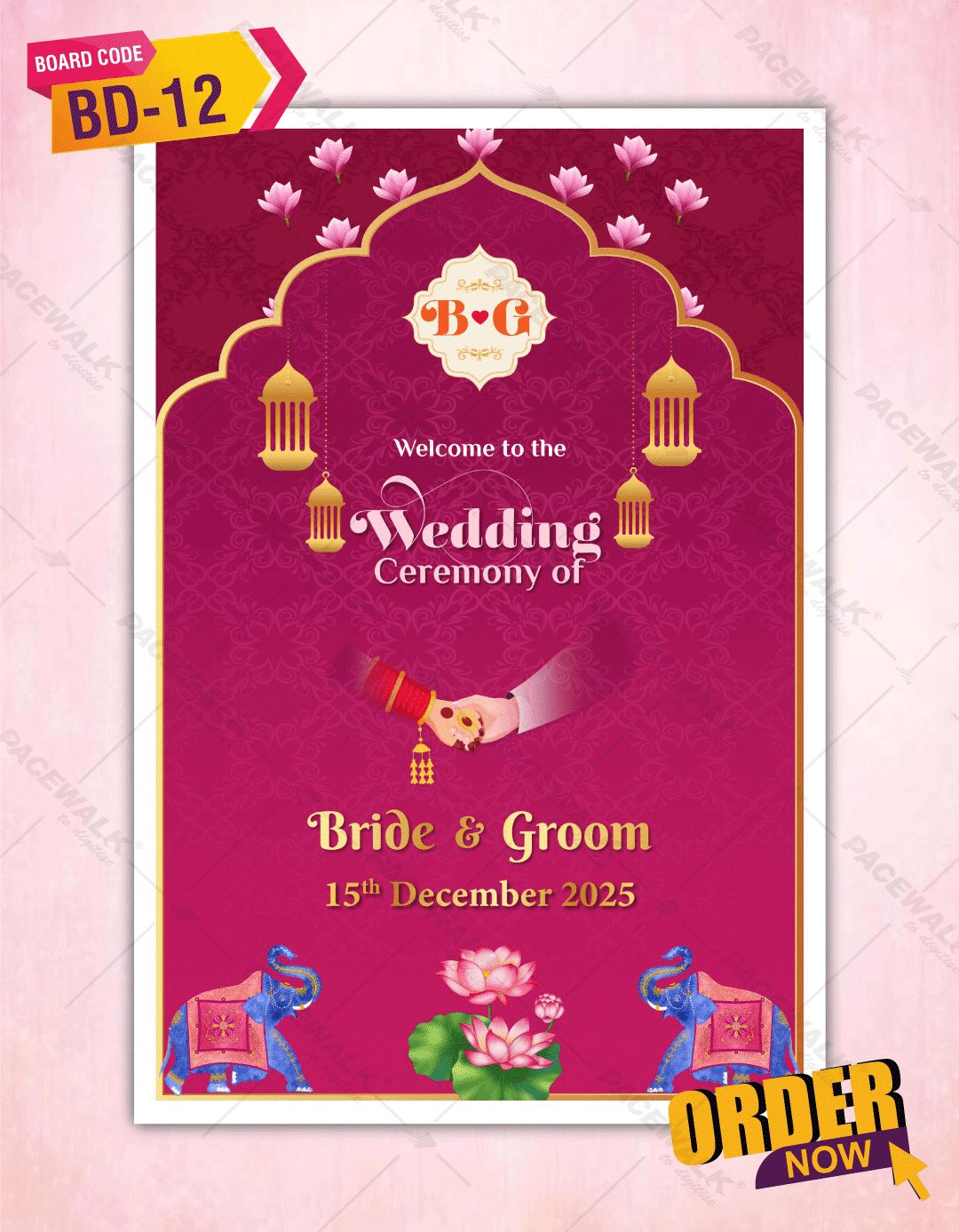 Indian Wedding Signage Board