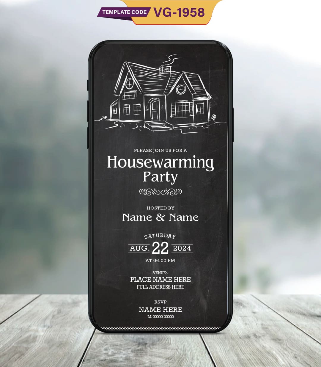 Online Housewarming Party Invitation Card