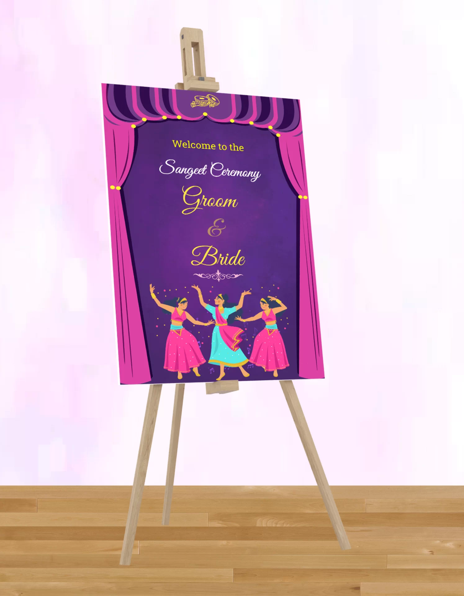 Sangeet Ceremony Signage Board