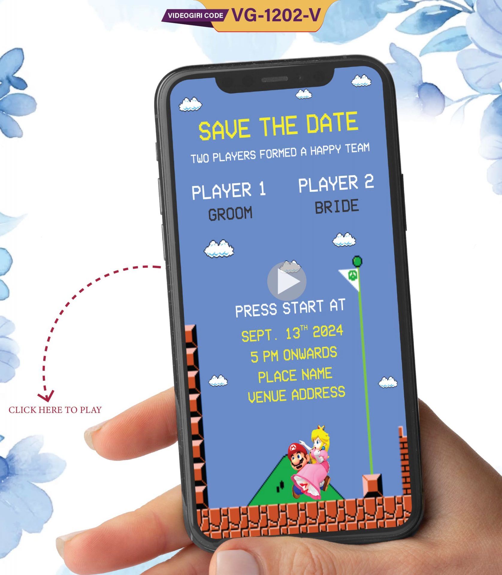 Super Mario Wedding Invitation Video