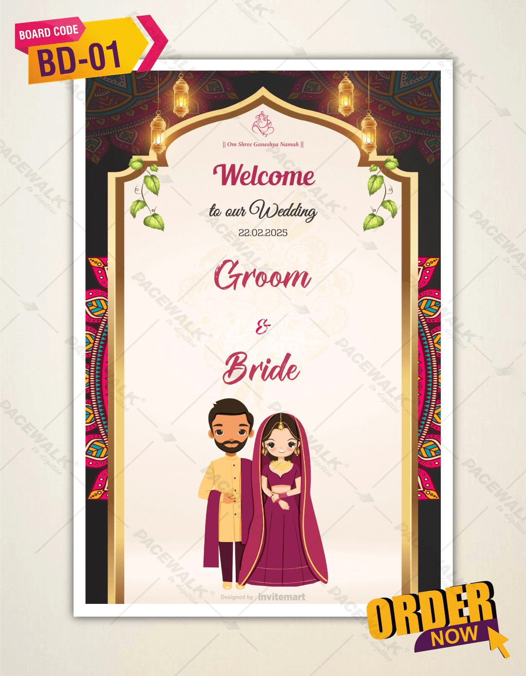 Wedding Welcome Signage Board